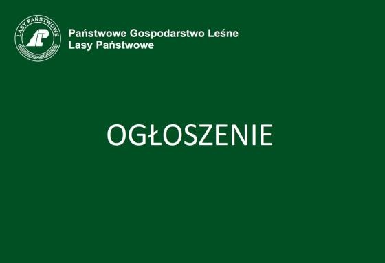 Komunikat Nadleśniczego Nadleśnictwa Lipusz w sprawie sprzedaży detalicznej drewna w 2024 roku